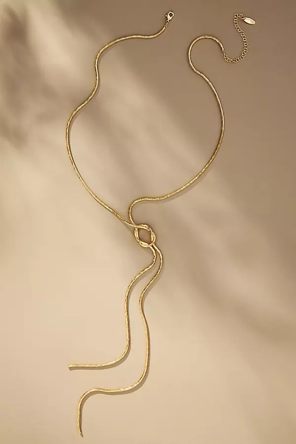 Twisted Knot Lariat Necklace | Anthropologie (US)