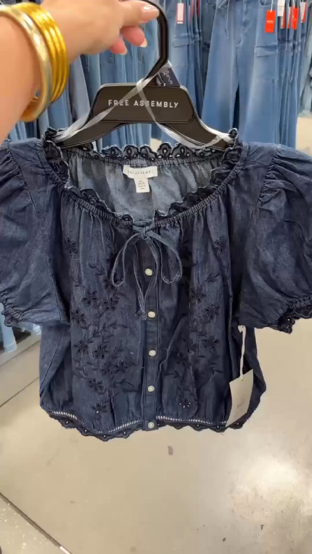 Over half off — only $12!!!😍 this denim eyelet top is such a cute little summer find!!

Summer, spring, vacation, travel, @walmart

#LTKootd #LTKSeasonal #LTKSaleAlert