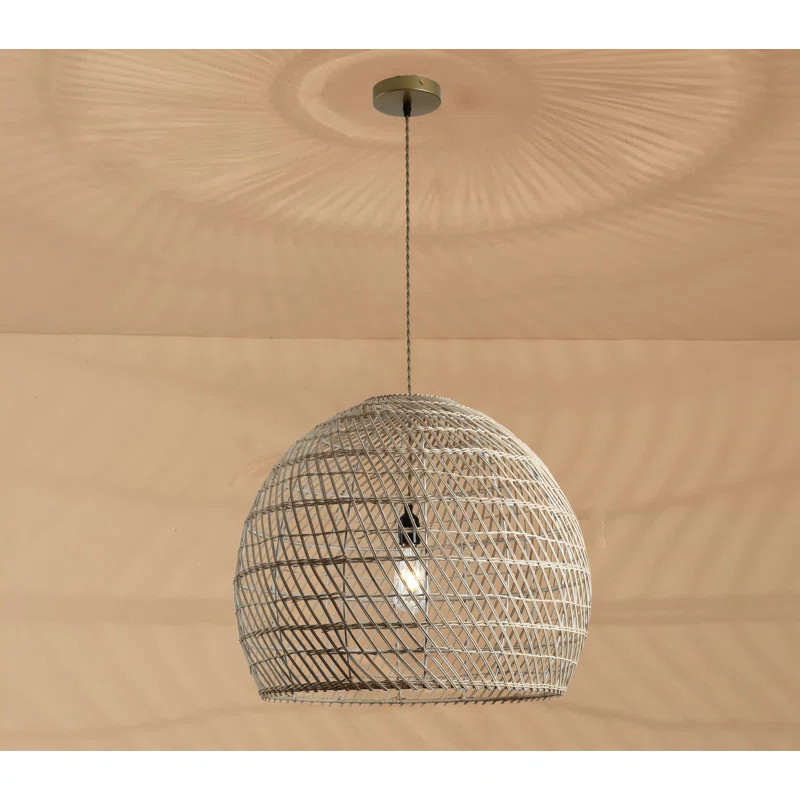 Bayou Breeze Large Wicker Rattan Pendant Light | Wayfair North America