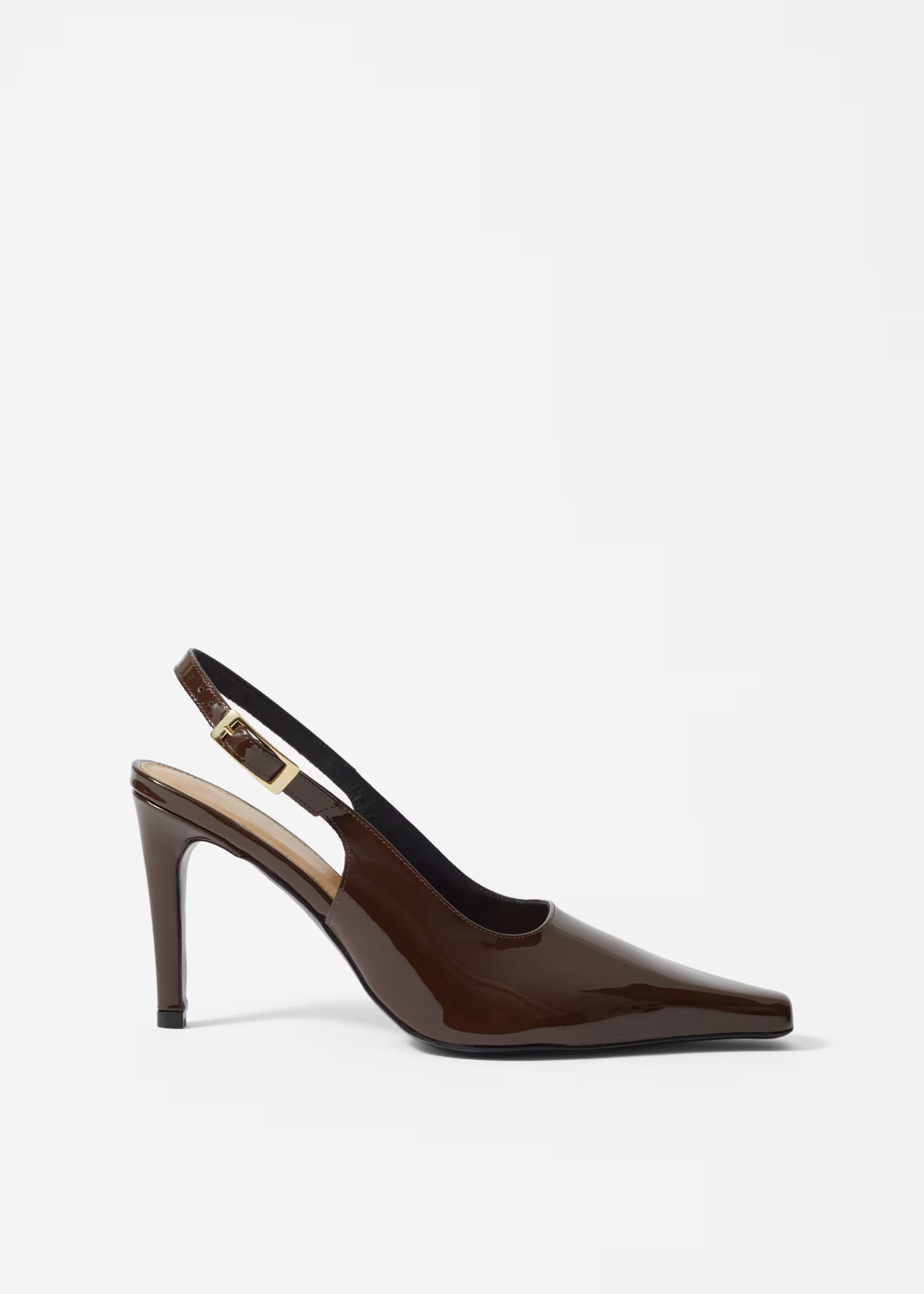 Patent Leather Slingback Pumps - Brown - & Other Stories GB | & Other Stories UK