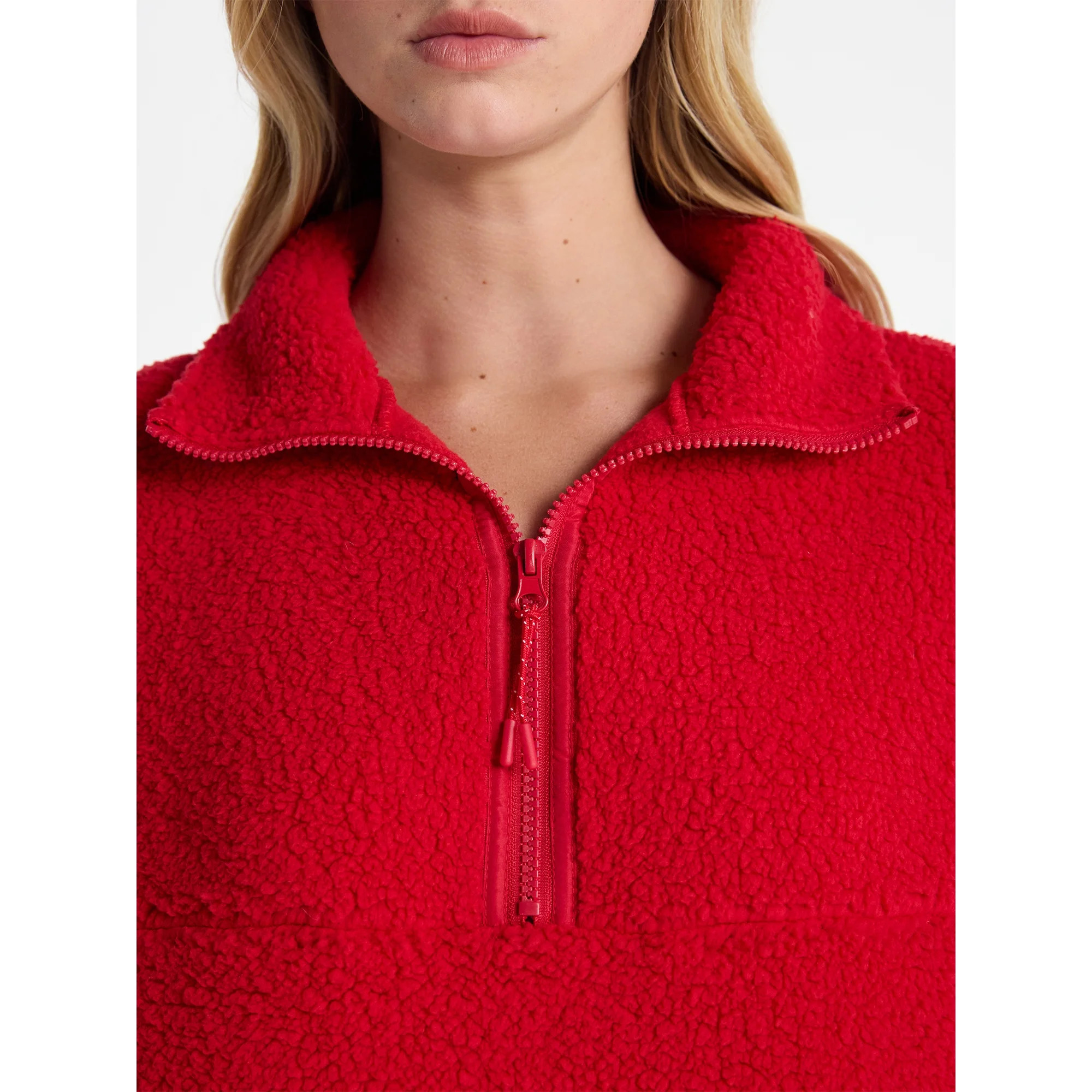 No Boundaries Plush Half-Zip Pullover, Women's - Walmart.com | Walmart (US)