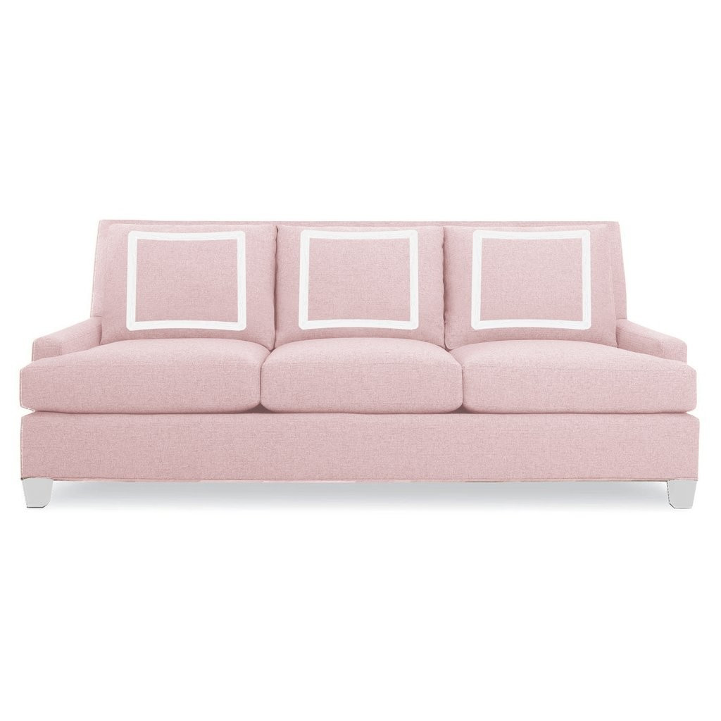 Victoria Sofa in "Velvet Blush" | Lo Home by Lauren Haskell Designs