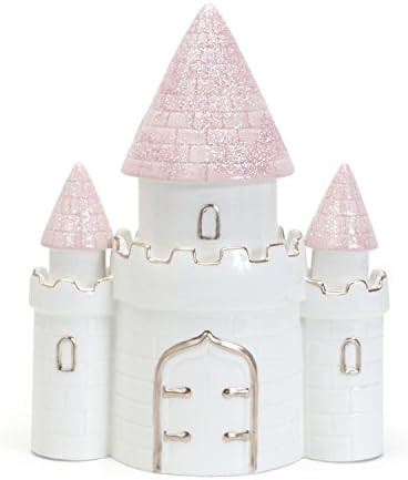 Child to Cherish Ceramic Dream Big Princess Castle Piggy Bank for Girls, Pink | Amazon (US)
