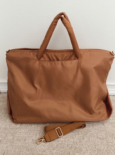 RESTOCKED athleisure soft weekender bag from Target! Perfect size for travel, work, gym, hospital bag, etc. Comes in brown, green and black! 🤎💚🖤 

#LTKtravel #LTKfindsunder100 #LTKfindsunder50
