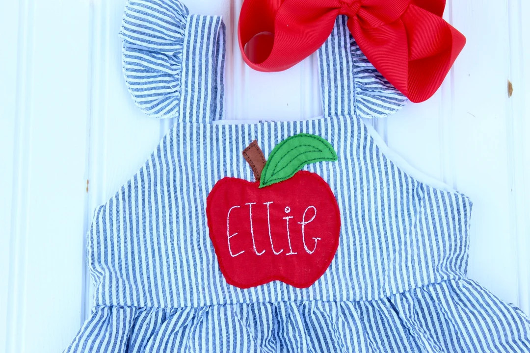 Back to School Outfit, First Day of School, Daycare, Preschool, Pre-k Personalized, Monogram, Cus... | Etsy (US)