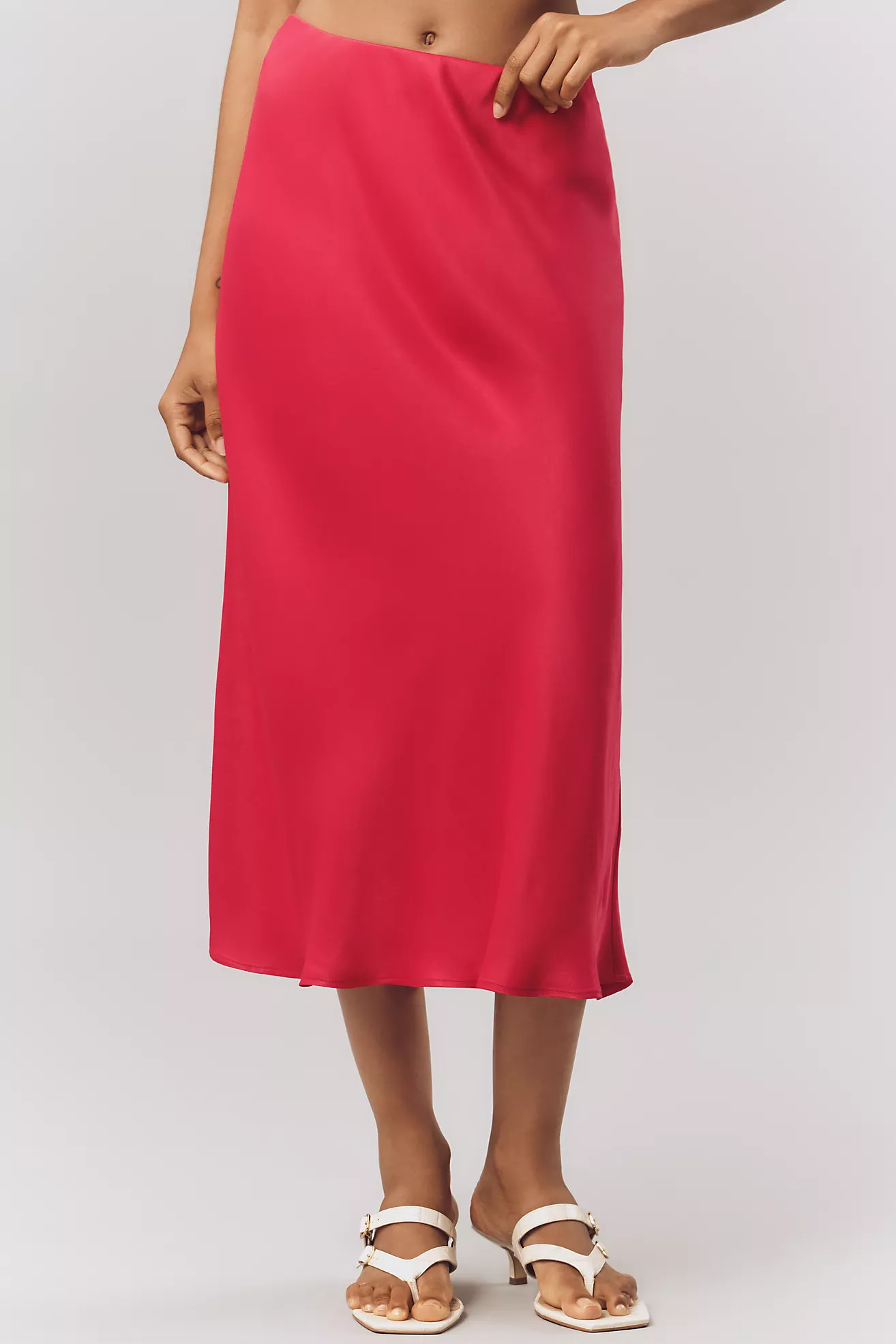 The Tilda Midi Slip Skirt | Anthropologie (US)