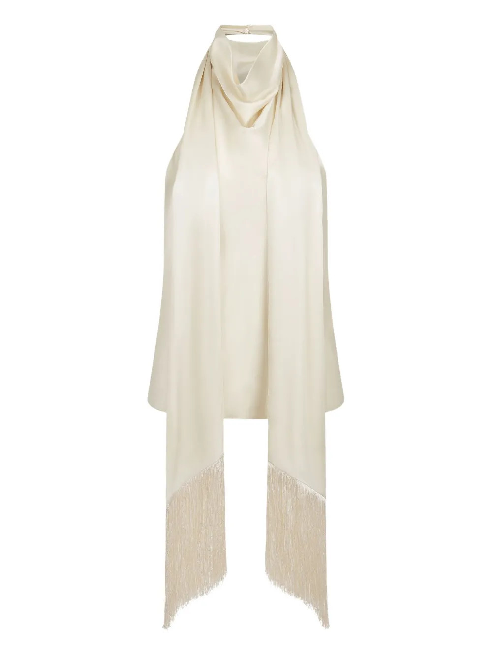 halterneck fringe-detail top | Farfetch Global