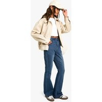 Womens Boohoo Basics Flared Jeans - Blue - 10/32L | NastyGal UK