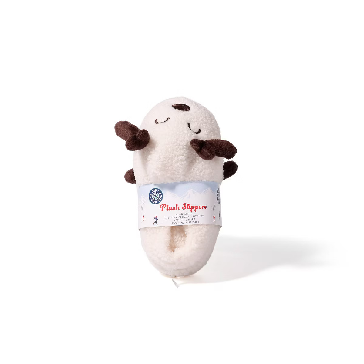 Vivitar Medium/Large Plush Novelty Slippers Kids' Reindeer | Target