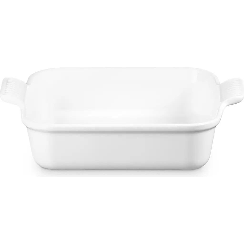 Le Creuset Heritage Square Baking Dish in White at Nordstrom | Nordstrom