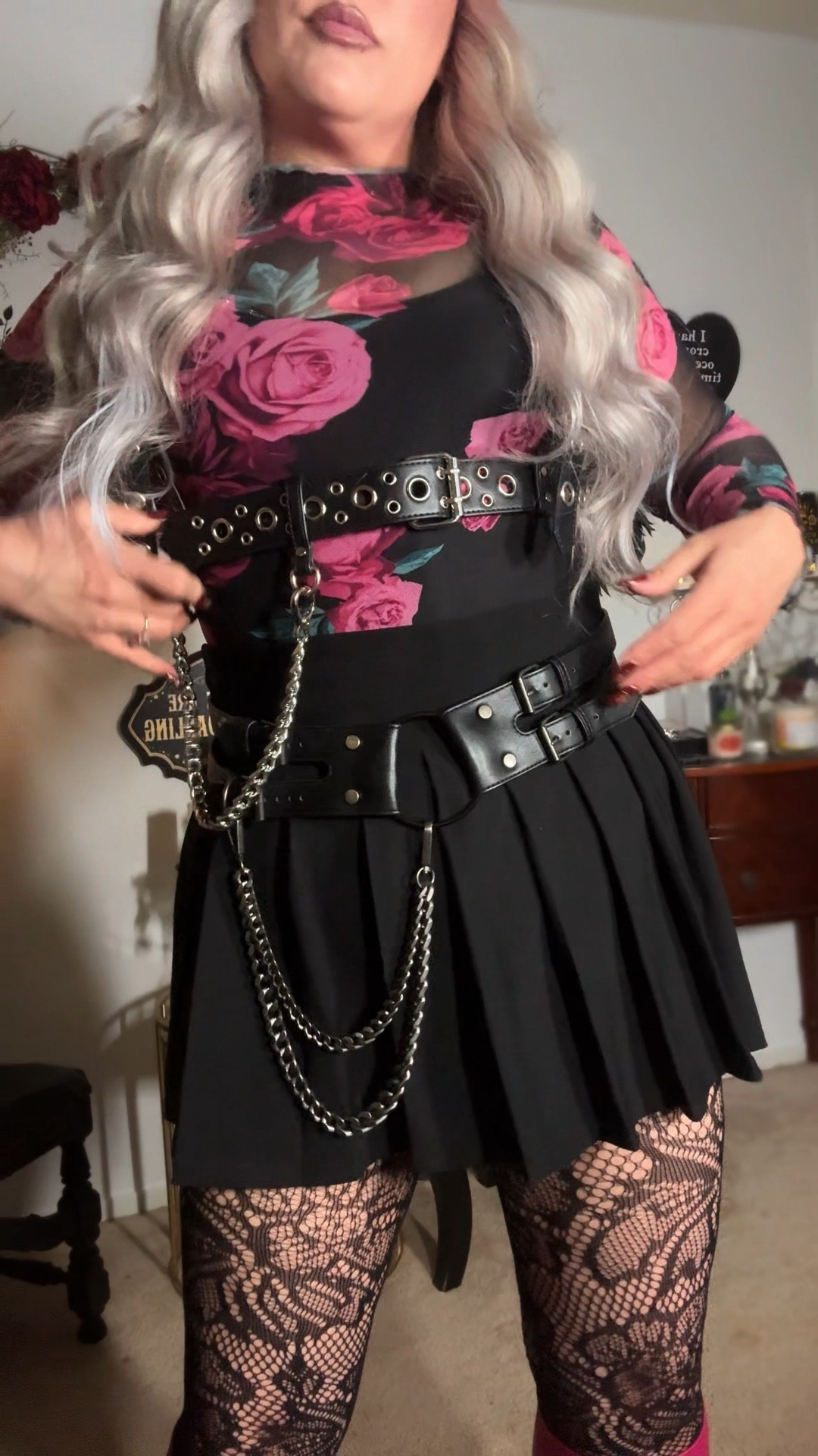 Get ready with me for a Valentine’s / Lupercalia inspired alternative outfit 💘🌹

Soft pink meets gothic black in this romantic alt look — pink roses, black lace tights, black skirt, pink knee-high boots, a pink beret, and my Valentine bag from Aldo.

I love mixing dark feminine energy with playful Valentine details — it feels like Persephone in February… sweet but a little dangerous.

This is your reminder that Valentine’s style doesn’t have to be red and predictable. You can do pink + black, lace + roses, alt girl romance, and still keep your edge.

If you love alternative fashion, gothic glam, paranormal romance vibes, and romantic goth aesthetics — you’re in the right place.

#LTKdayinmylife #LTKgrwm
