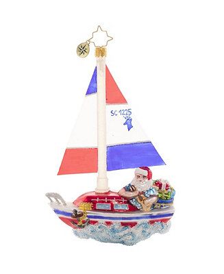 Christopher Radko Sailing South Santa Ornament & Reviews - Shop All Holiday - Home - Macy's | Macys (US)