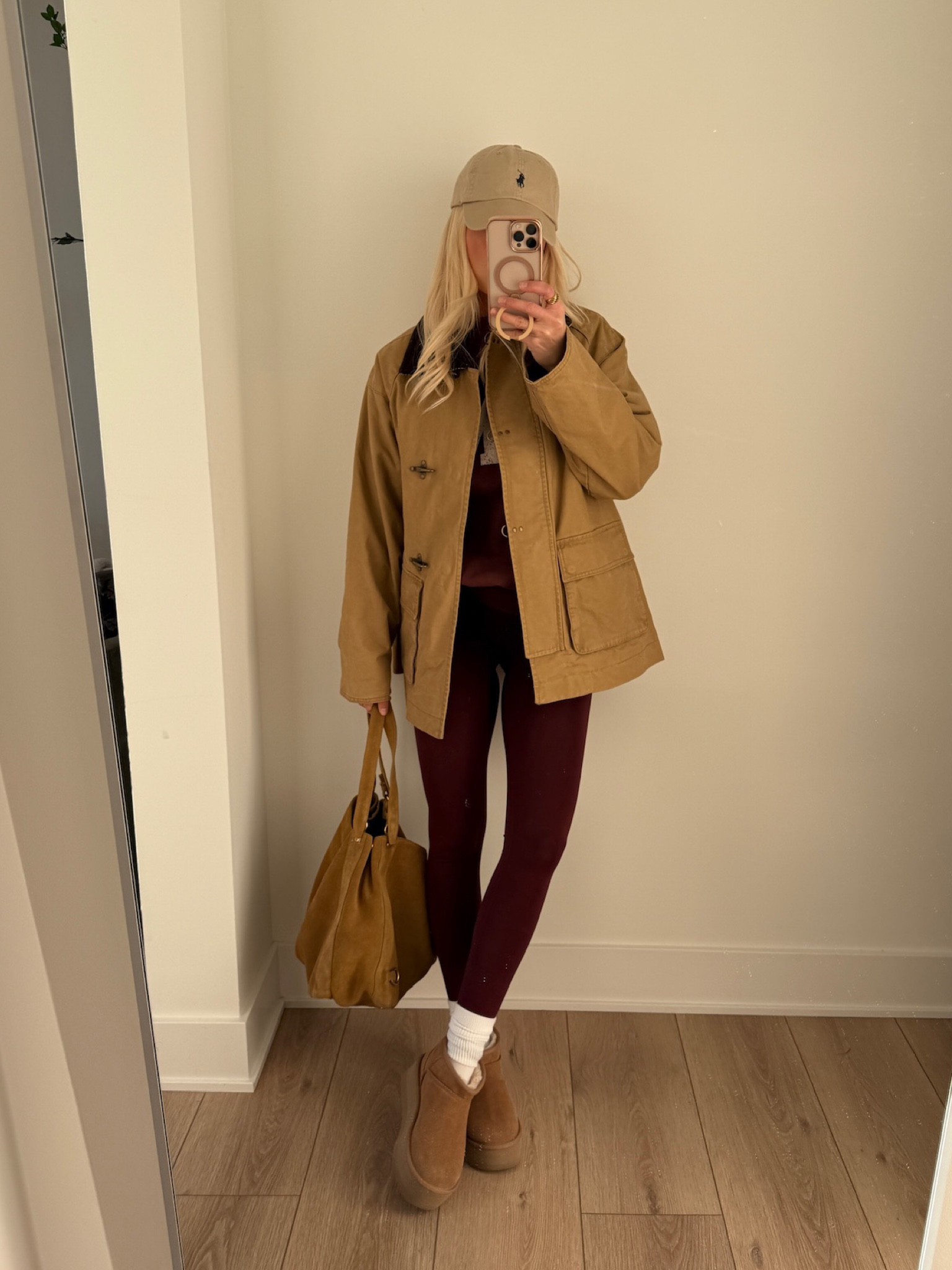 Barn Jacket Styling - wearing a medium in sweatshirt, small in jacket, 4 in leggings (28” length), boots run tts! #kathleenpost #barnjacket #fallfashion

#LTKStyleTip #LTKSeasonal