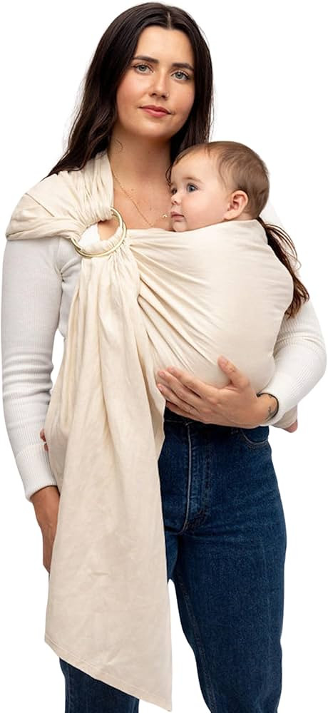 WildBird - Ring Sling Baby Carrier - 0-36 Months (up to 35 lbs) - Standard (74") Sparrow & Bronze... | Amazon (US)