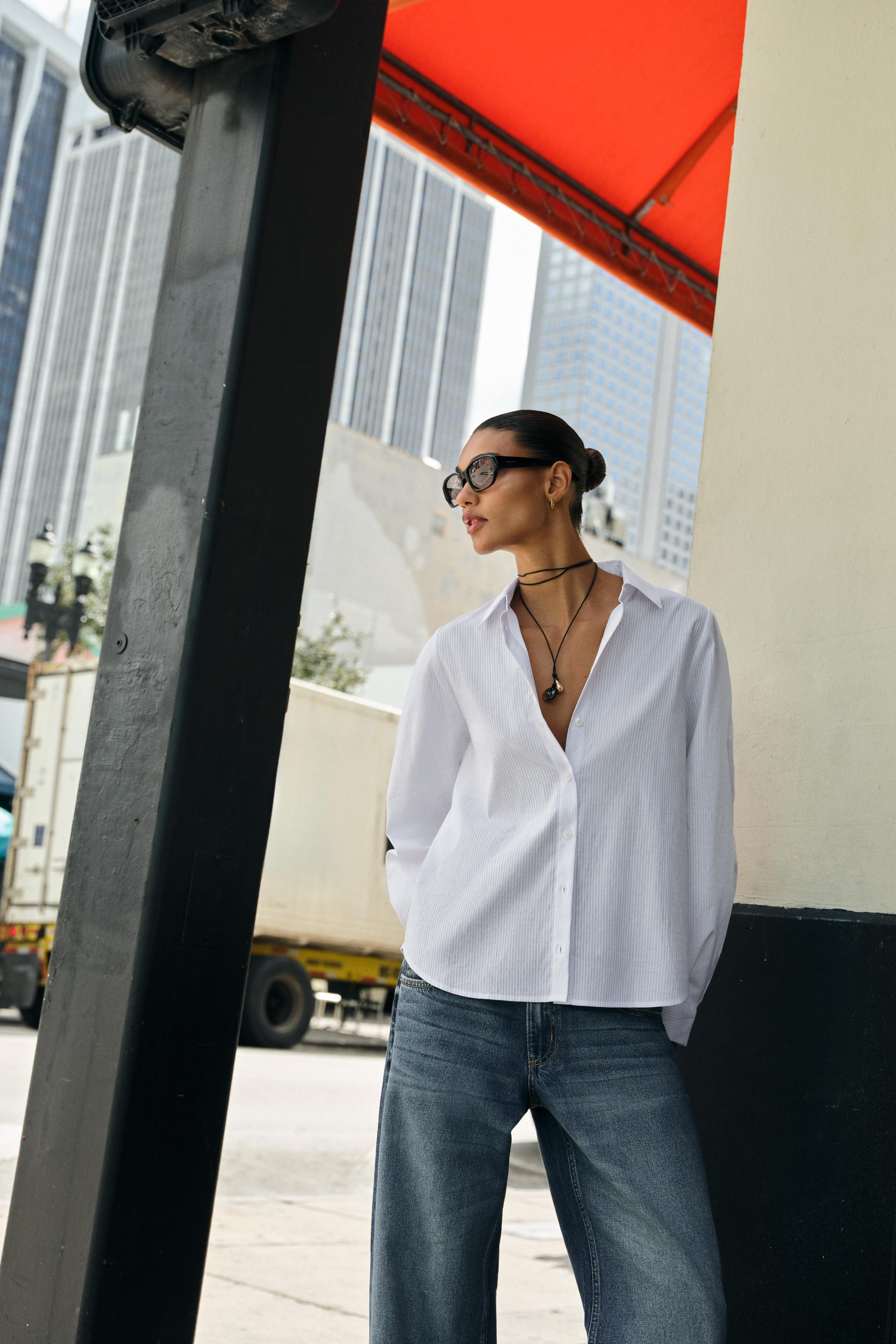 STRIPED COTTON SHIRT | Zara US