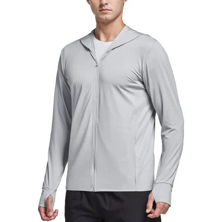 MOSEYEYOO Men s UPF 50+ UV Full Zip Sun Protection Jacket Hoodie with Pockets Lightweight Fishing Hiking Cooling Shirts | Walmart (US)