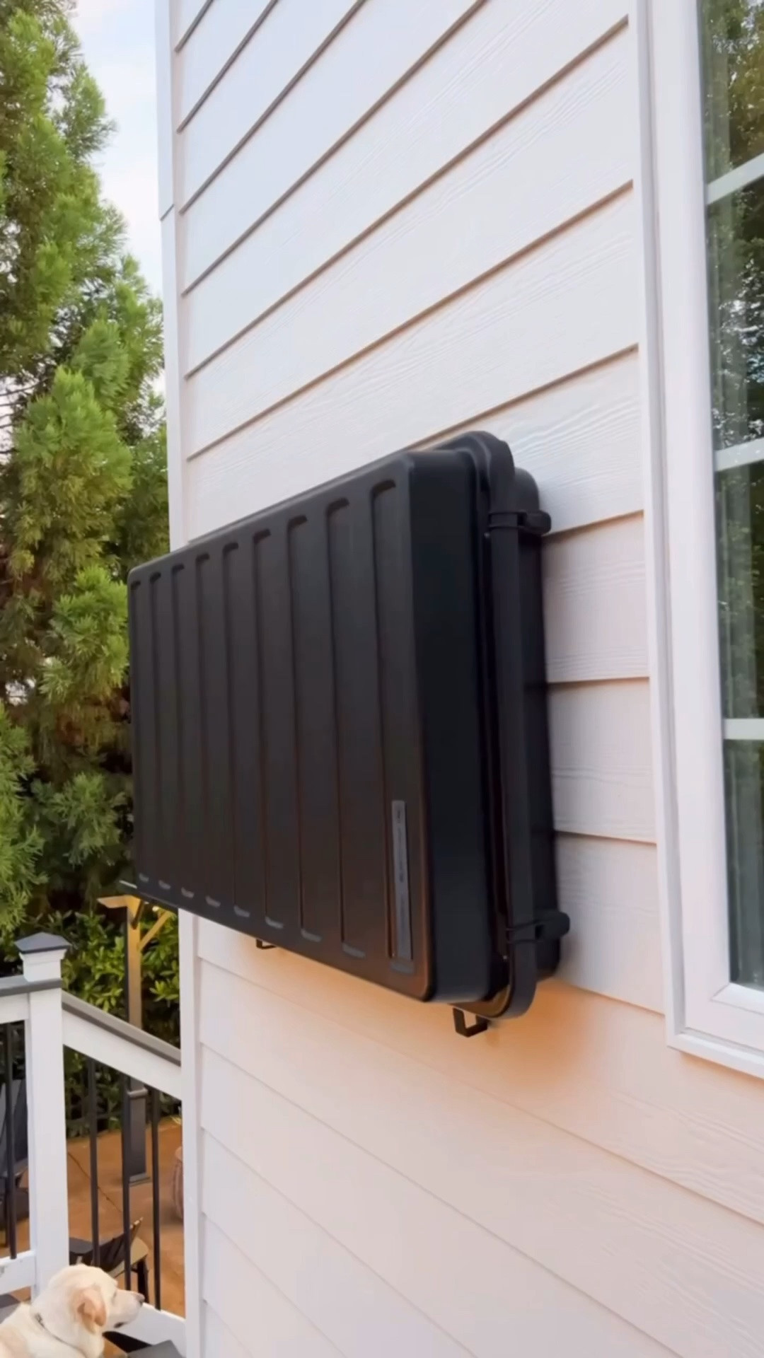 After 6 years outside, our patio TV still looks great, and we give a lot of the credit to this cover. It shields the screen from pollen, moisture, dirt, and UV rays when we're not using it. Outdoor TV cover, outdoor entertainment, patio essentials, backyard living, weatherproof cover.

#LTKHome #LTKSeasonal