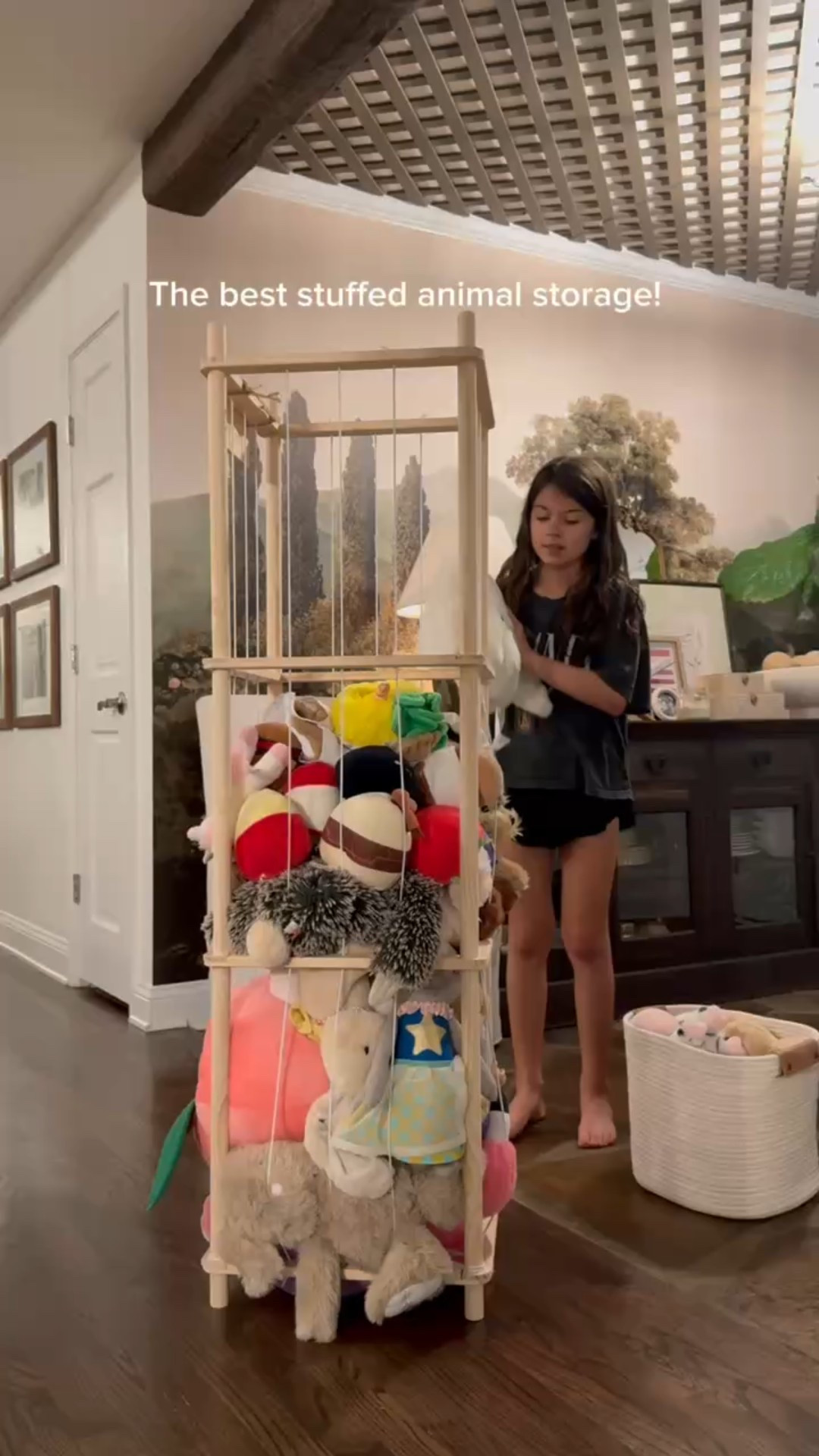 The best stuffed animal storage solution we’ve found yet 🧸✨ This wooden toy organizer keeps every plush, doll, and pillow perfectly contained while still easy for kids to grab and play! I love how it blends into our playroom decor with its natural wood frame and minimalist design — functional and pretty 🌿

Shop my favorite kids’ room organization, toy storage bins, and playroom must-haves on LTK 🪶

#StuffedAnimalStorage #ToyOrganizer #PlayroomStorage #KidsRoomIdeas #WoodenToyStorage #MinimalistHome #HomeOrganization #FamilyHome #LTKHome #LTKFinds #eanesinteriors



#LTKFindsUnder50 #LTKKids #LTKHome