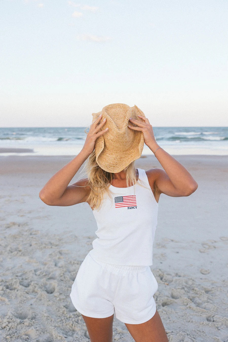Fancy Embroidered Flag Tank Top | Fancyd Boutiqe