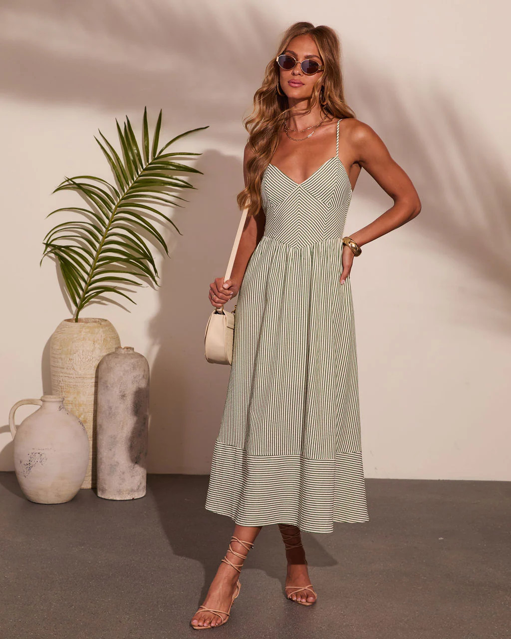Sea Whisper Striped Midi Dress | VICI