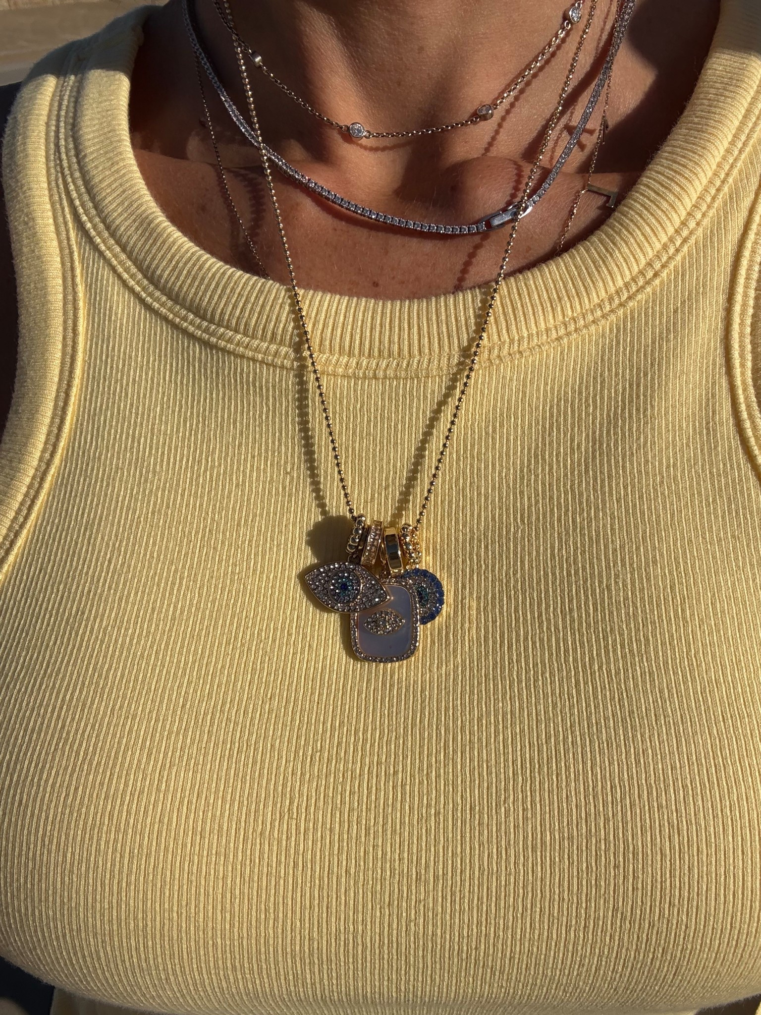 I love this evil eye charm necklace do stunning 