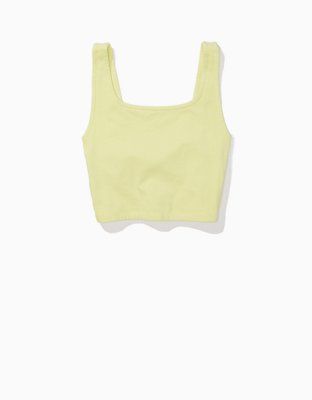 AE Twist-Back Cropped Tank Top | American Eagle Outfitters (US & CA)