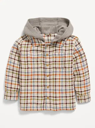 Button-Front Hooded Shirt for Toddler Boys | Old Navy (US)
