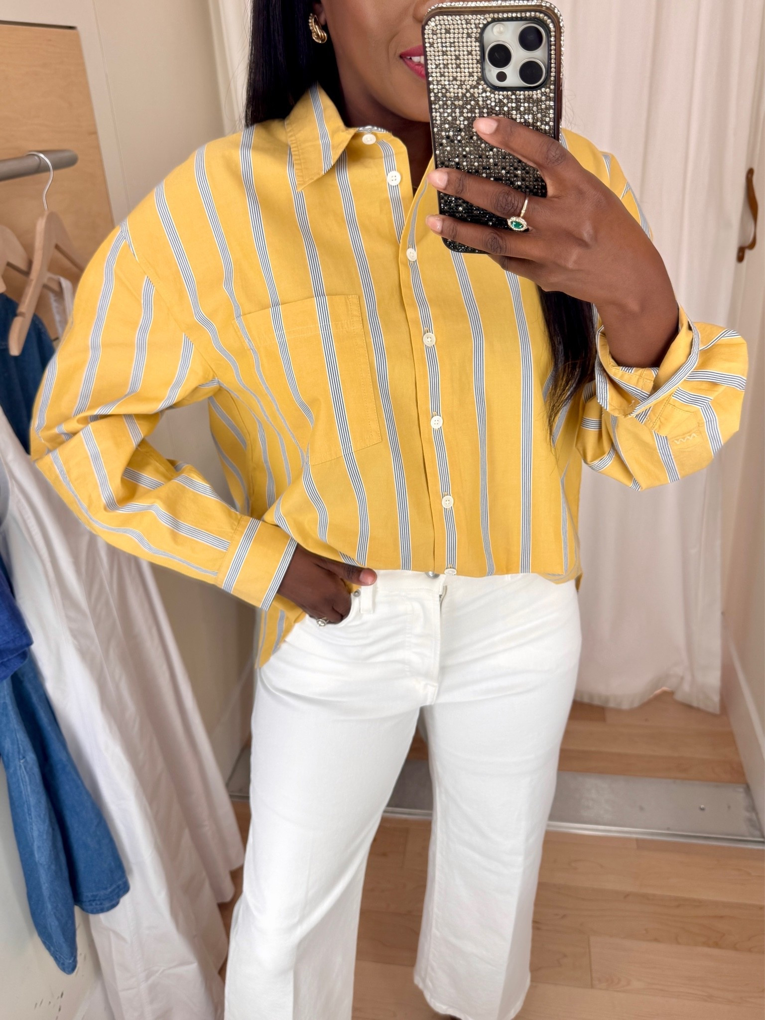 My shirt is true to size. Wearing a small. 
Wearing a 26 in the jeans.

Summer Outfits, Summer Outfit 2026, Wear to work, Casual Outfit, Ootd, 

#LTKOver40 #LTKWorkWear

#LTKSeasonal #LTKootd #LTKSaleAlert