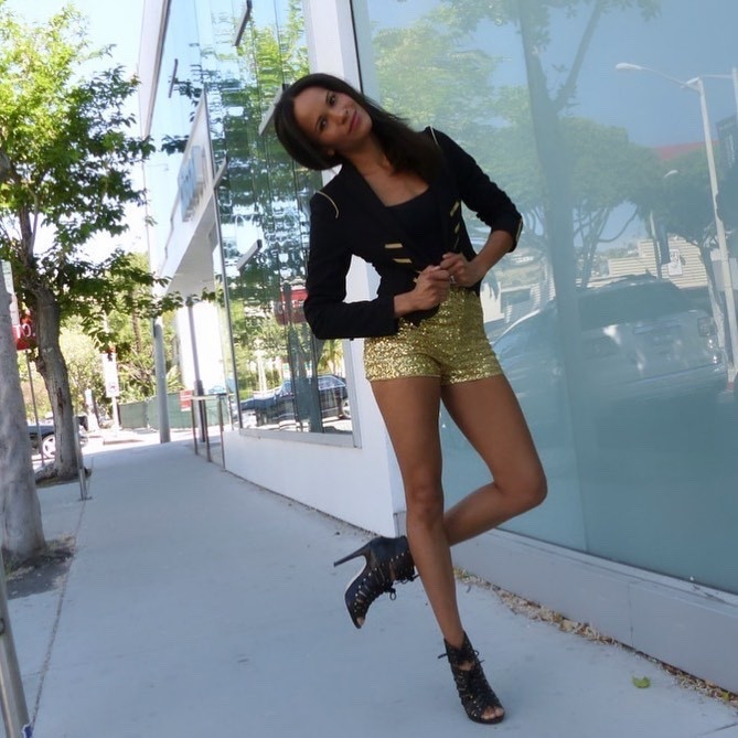 I am falling for all the sparkly looks I’m seeing for the holidays. While you may not immediately reach for sequin hot pants for the holidays, I’m here to challenge your thinking! Look how cute they are when paired with a structured military inspired jacket. Add a pair of high heel booties and you are ready to celebrate!

#hotpants #shortshorts #goldsequins #goldshorts #militaryjacket #laceupbooties

#LTKParties #LTKStyleTip #LTKHoliday