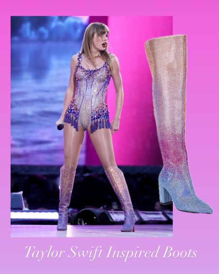 Taylor swift eras tour inspired ombré rhinestone boots 

#LTKshoecrush #LTKGiftGuide #LTKparties