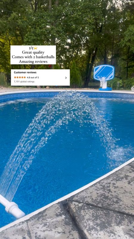 Pool basketball from Amazon
Great quality
Amazing reviews 
Comes with 2 basketballs

#LTKHome #LTKSwim #LTKSeasonal