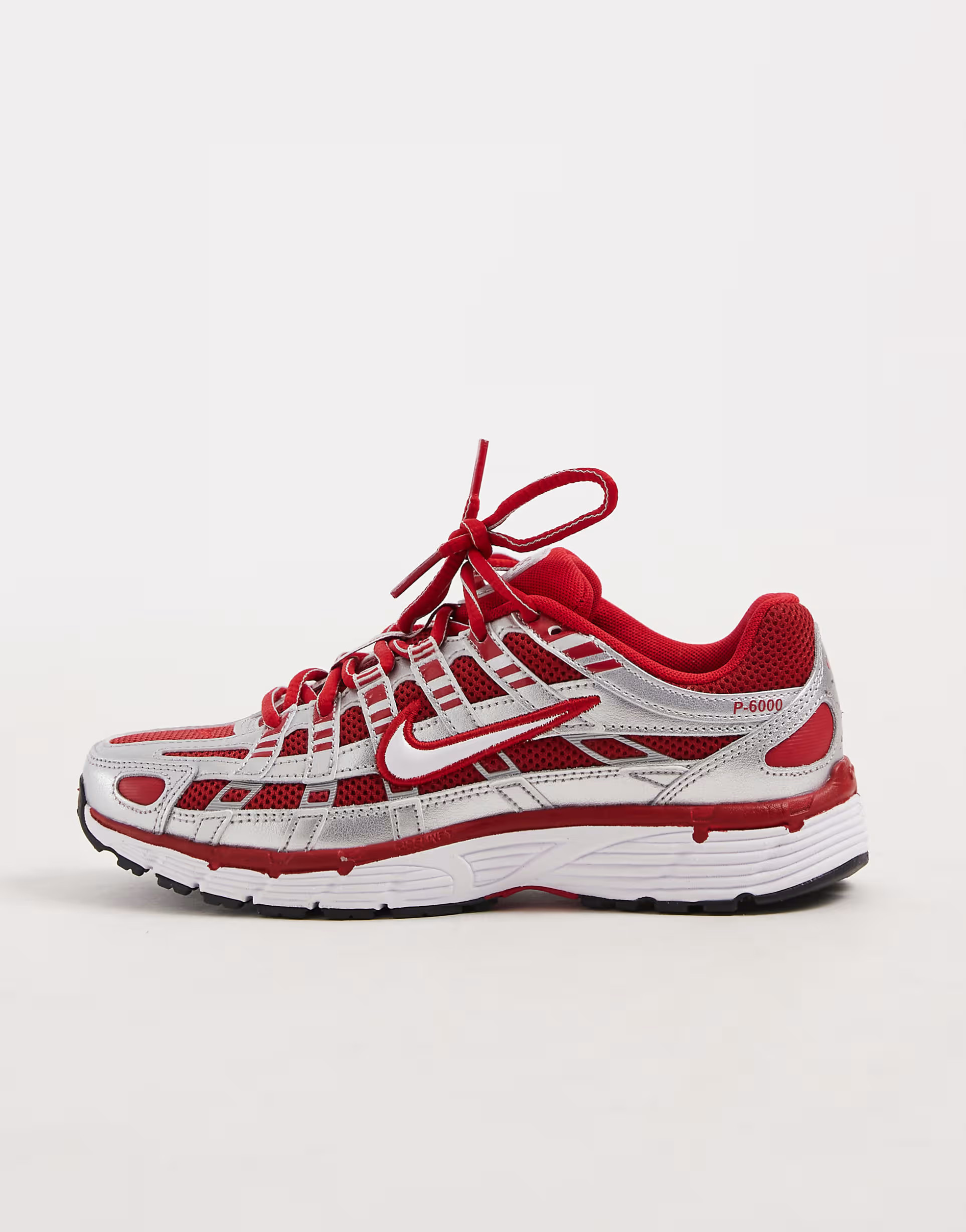 Nike P-6000 unisex trainers in silver and red | ASOS (Global)