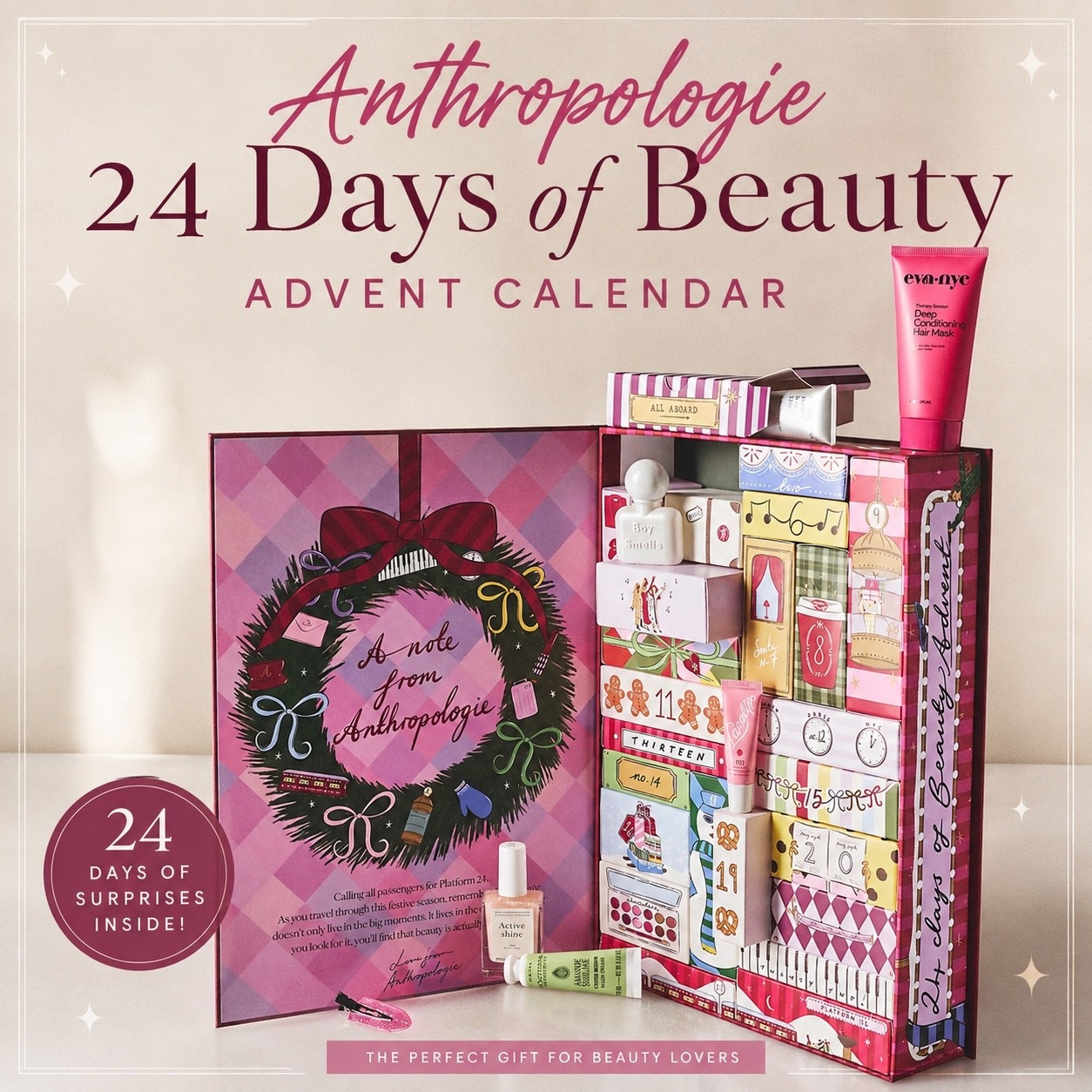 Hurry the @Anthropologie 24 days of beauty advent is in stock!! Hurry it sells out fast!! Over $300 worth of products! Only $98!!!

#LTKSaleAlert #LTKBeauty #LTKSeasonal