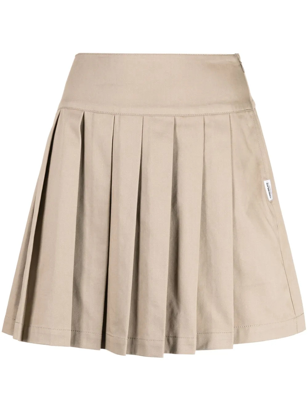 pleated cotton-blend skirt | Farfetch Global