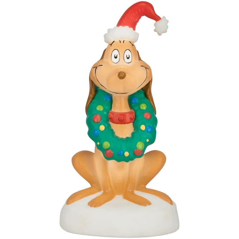 Christmas Green Blow Mold Decor Max from Dr. Seuss' The Grinch 6.693 in x 5.51 in x 12.40 in 0.77... | Walmart (US)