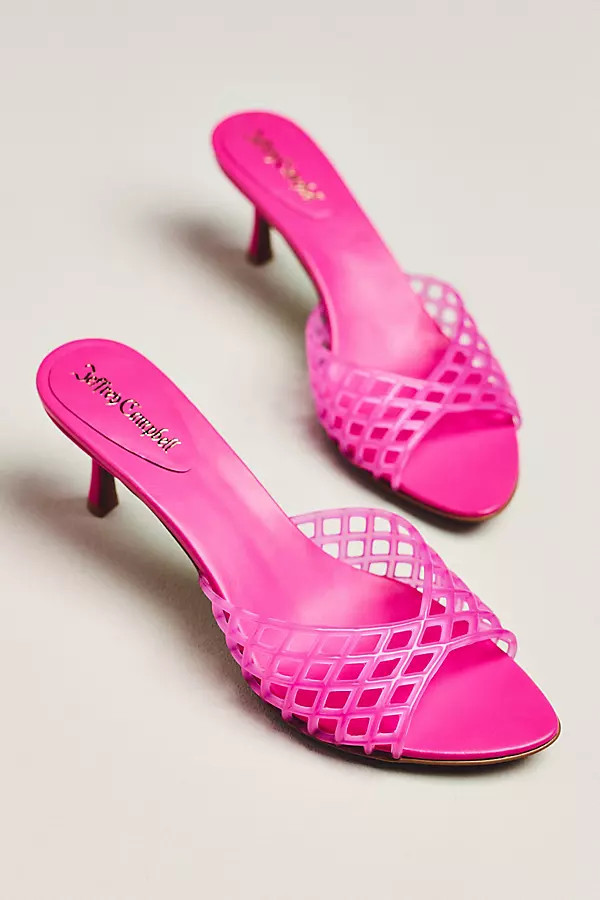 Seablue Heeled Jelly Sandals | Anthropologie (US)