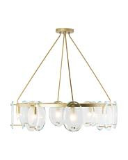 35x33 Iron And Glass Gina Chandelier | TJ Maxx