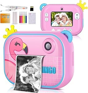 Instant Print Camera for Kids,Zero Ink Kids Camera with Print Paper,Selfie Video Digital Camera w... | Amazon (US)