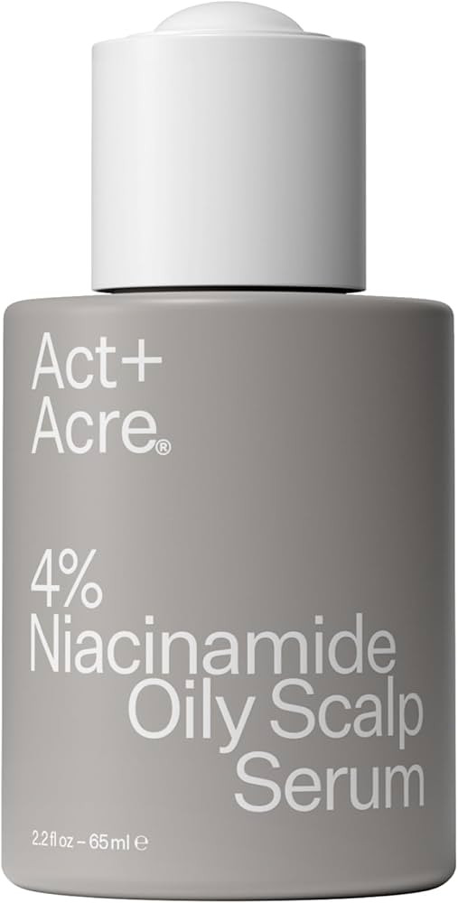 Act+ Acre Cold Processed 4% Niacinamide Oily Scalp Serum | Reduces Oil & Odor | Fermented Green T... | Amazon (US)