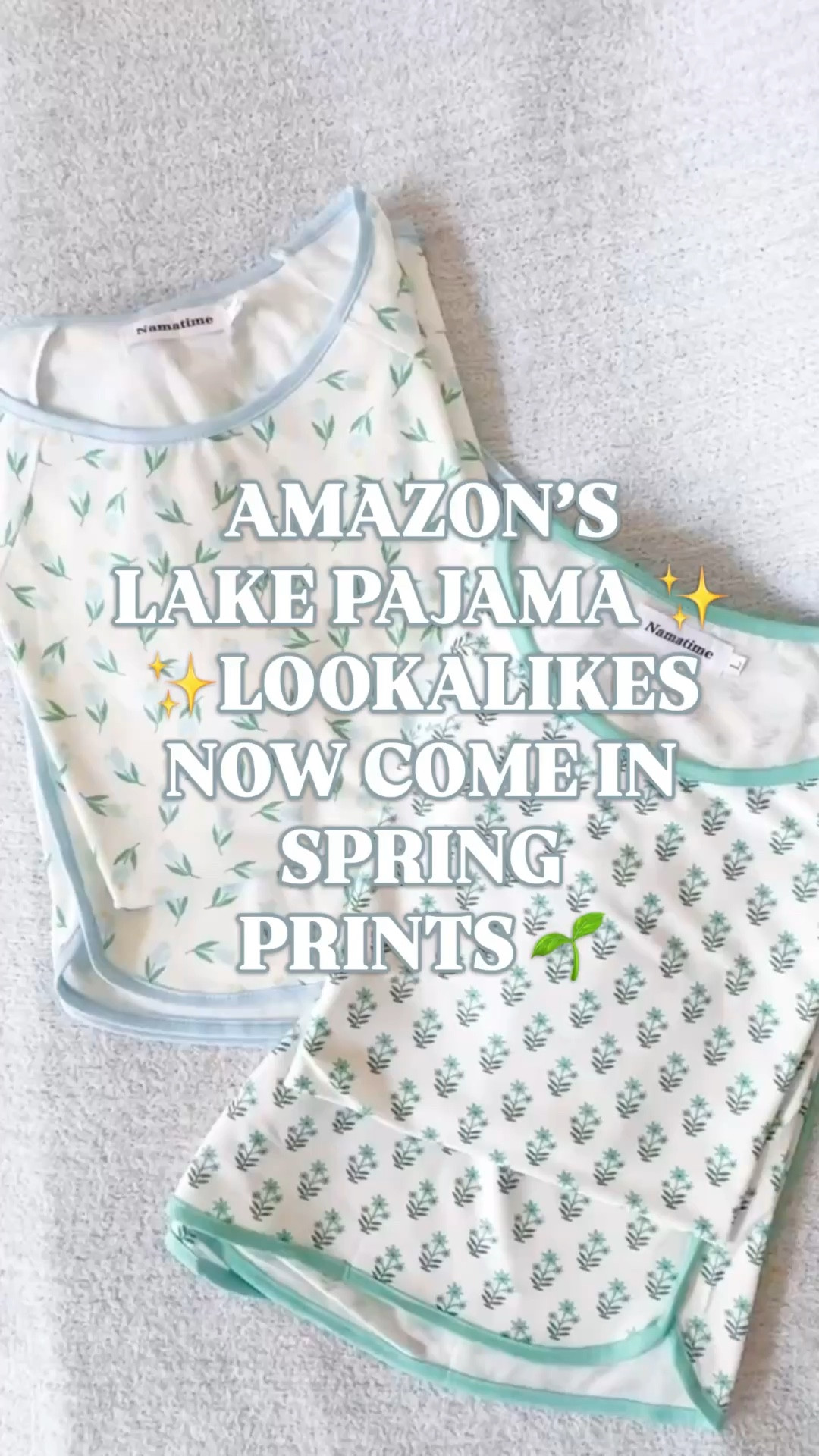 Lake pajamas dupe | Amazon pajama set under $20 | Lake short set inspired | spring pajama set women | botanical print pajamas | contrast trim sleepwear | Mother’s Day gift idea | Easter basket gift for her

If you are searching for a Lake pajamas dupe or Lake short set look for less, this is the one worth knowing.

Amazon short pajama set under $20 with the same feminine botanical spring prints and contrast trim detail that make the original so recognizable.

Lightweight. Fluid. Cool against the skin. The kind of featherlight woven fabric that feels effortless for spring and summer nights.

This is that polished, boutique-style pajama energy without the $98 price tag.

Why these are stand out:

✔️ Classic contrast piping trim
✔️ Feminine botanical and spring prints
✔️ Tailored short set silhouette
✔️ Lightweight breathable fabric
✔️ Multiple prints available

Perfect for:
• spring pajamas women
• Lake pajamas inspired sleepwear
• Mother’s Day gift
• Easter basket gift for her
• girls trip pajamas
• vacation pajama set
• bridal getting ready pajamas
• cute matching pajama sets

If you’ve been eyeing Lake pajamas but wanted a smarter price point, this is the elevated look for less that actually delivers.

Multiple prints available. Under $20.

lake pajamas dupe, amazon pajama set women, lake short set dupe, botanical print pajamas women, spring sleepwear 2025, contrast trim pajama set, affordable designer inspired pajamas, cute pajama sets for women, mothers day pajama gift, easter basket ideas for women

⸻
#LakePajamasDupe
#AmazonPajamas
#SpringPajamas
#PajamaSet
#WomensSleepwear
#LookForLess
#MothersDayGiftIdeas
#EasterBasketIdeas
#VacationPajamas
#BridalGettingReady
#DesignerInspired
#AffordableStyle
#LTKFindsUnder50
#LTKFindsUnder100


#LTKSeasonal #LTKTravel #LTKSaleAlert