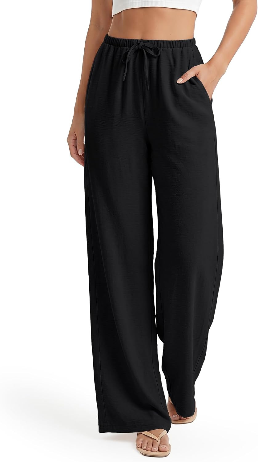 SEVEGO Tall Women 32"/34"/36" Inseam Wide Leg Flowy Palazzo Summer Pants | Amazon (US)
