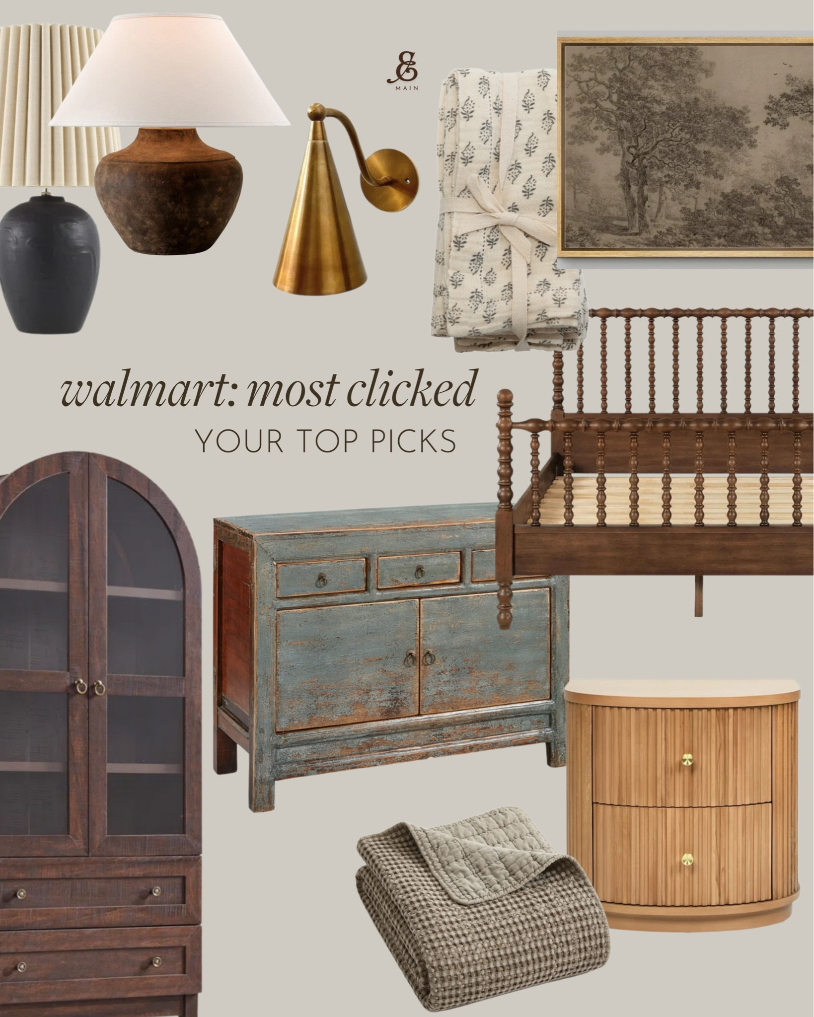 walmart most clicked. your top picks 

amazon home, amazon finds, walmart finds, walmart home, affordable home, amber interiors, studio mcgee, home roundup 

#LTKHome