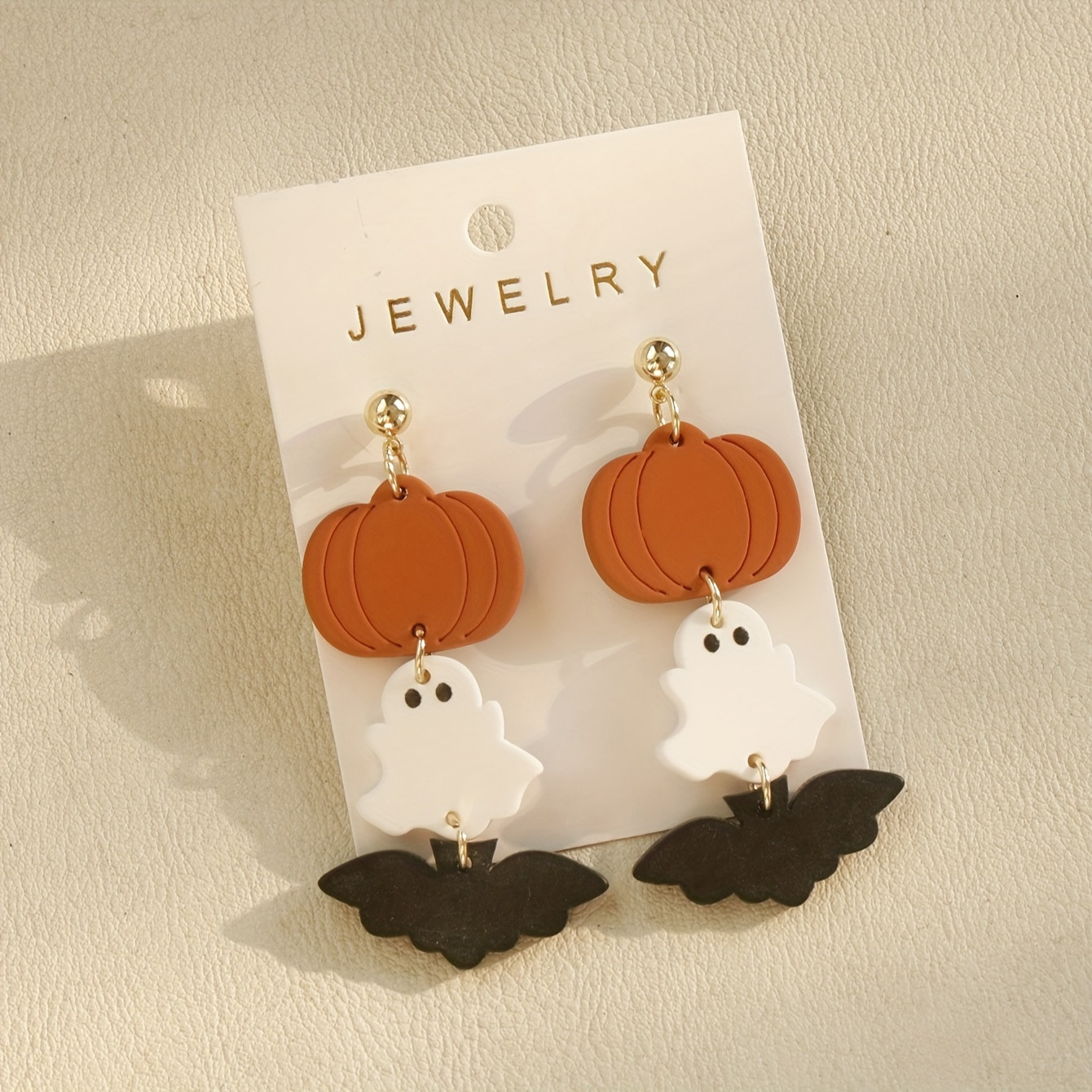 Halloween Ghost Bat Pumpkin Design Long Dangle Earrings - Temu | Temu Affiliate Program