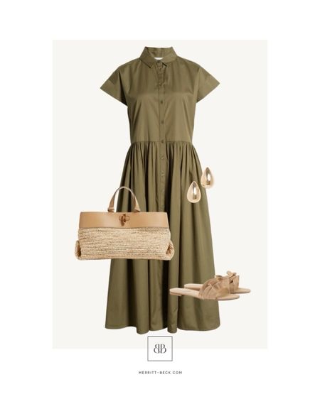 A classic shirtdress for summer that you can easily wear into fall 🫒

#LTKshoecrush #LTKitbag #LTKstyletip