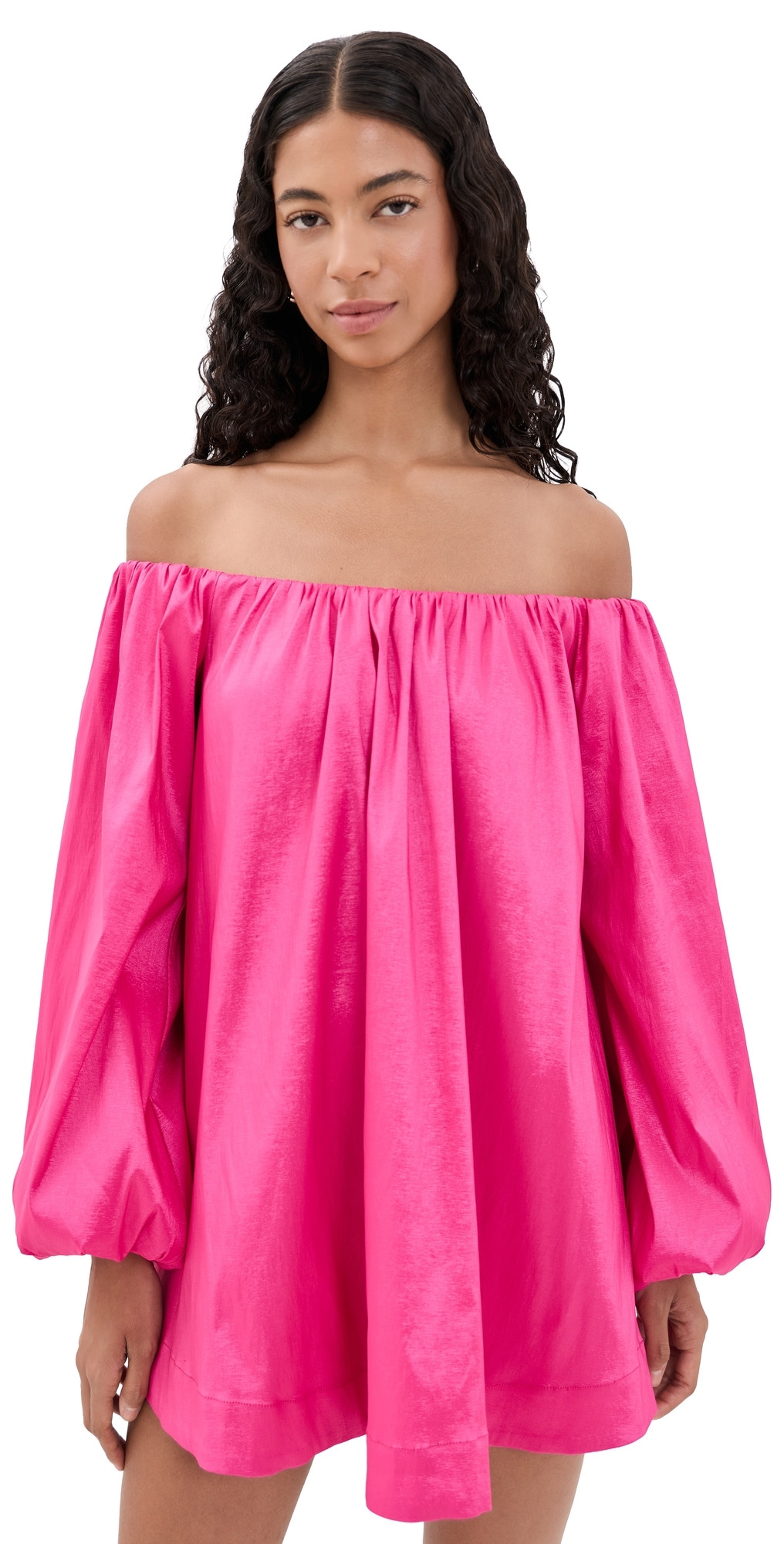 Show Me Your Mumu Brenna Mini Dress Dragonfruit Taffeta L | Shopbop