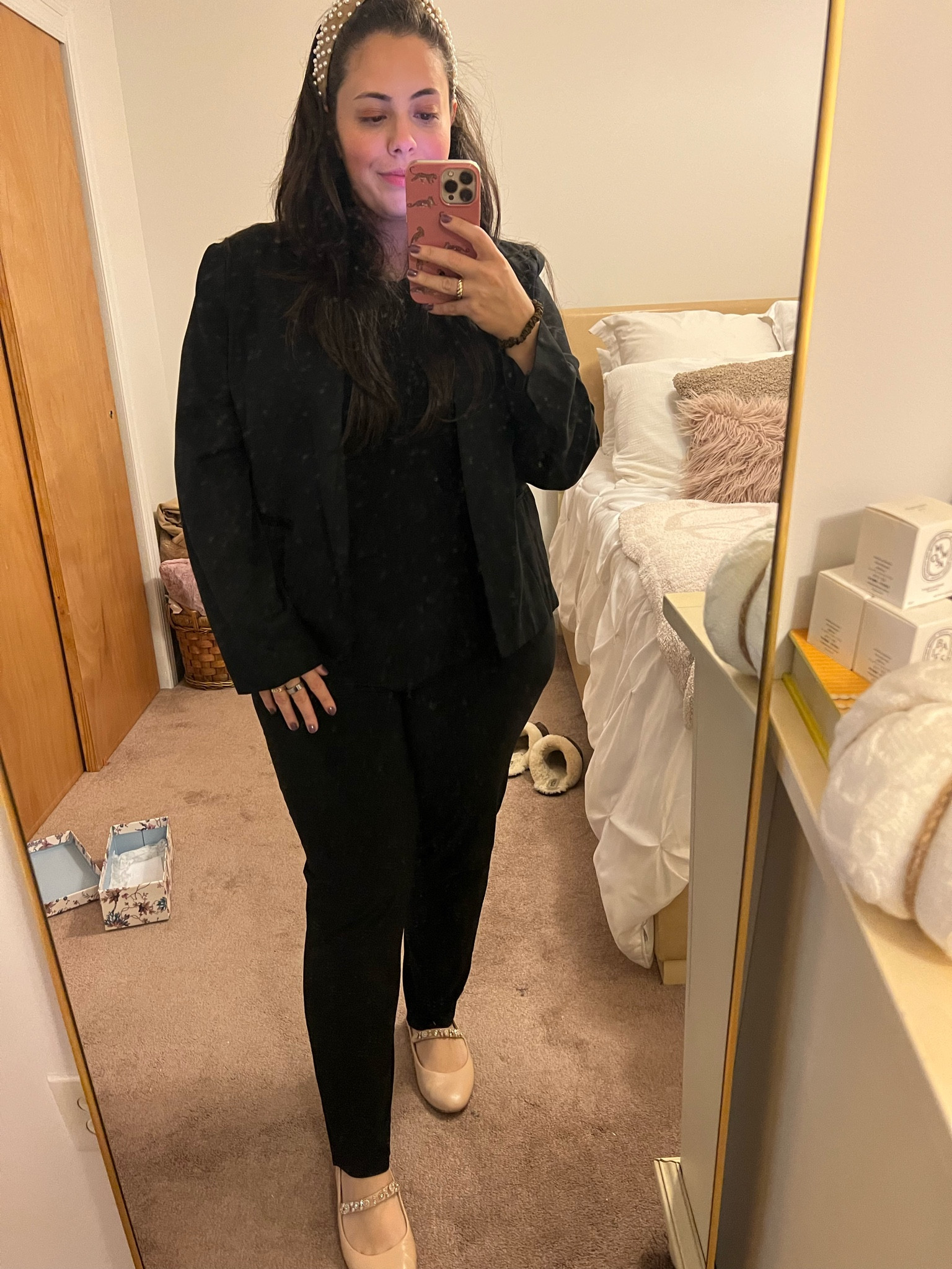 All black outfit for dinner featuring a norma kamali jumpsuit 

#LTKmidsize #LTKfindsunder100