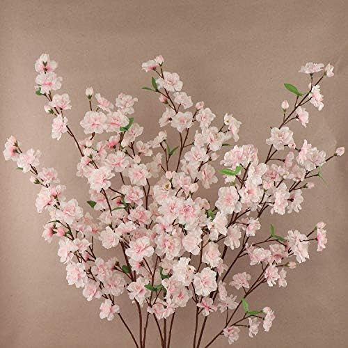 Larskilk Pink Cherry Blossom Flowers, Four 36 Inch Blossom Branches, Wedding, Party, Event, Décor, J | Amazon (US)