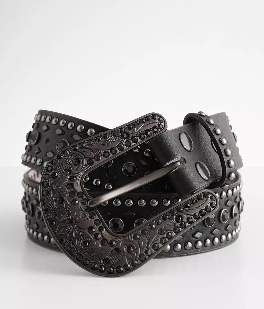 Glitz Leather Belt | Buckle