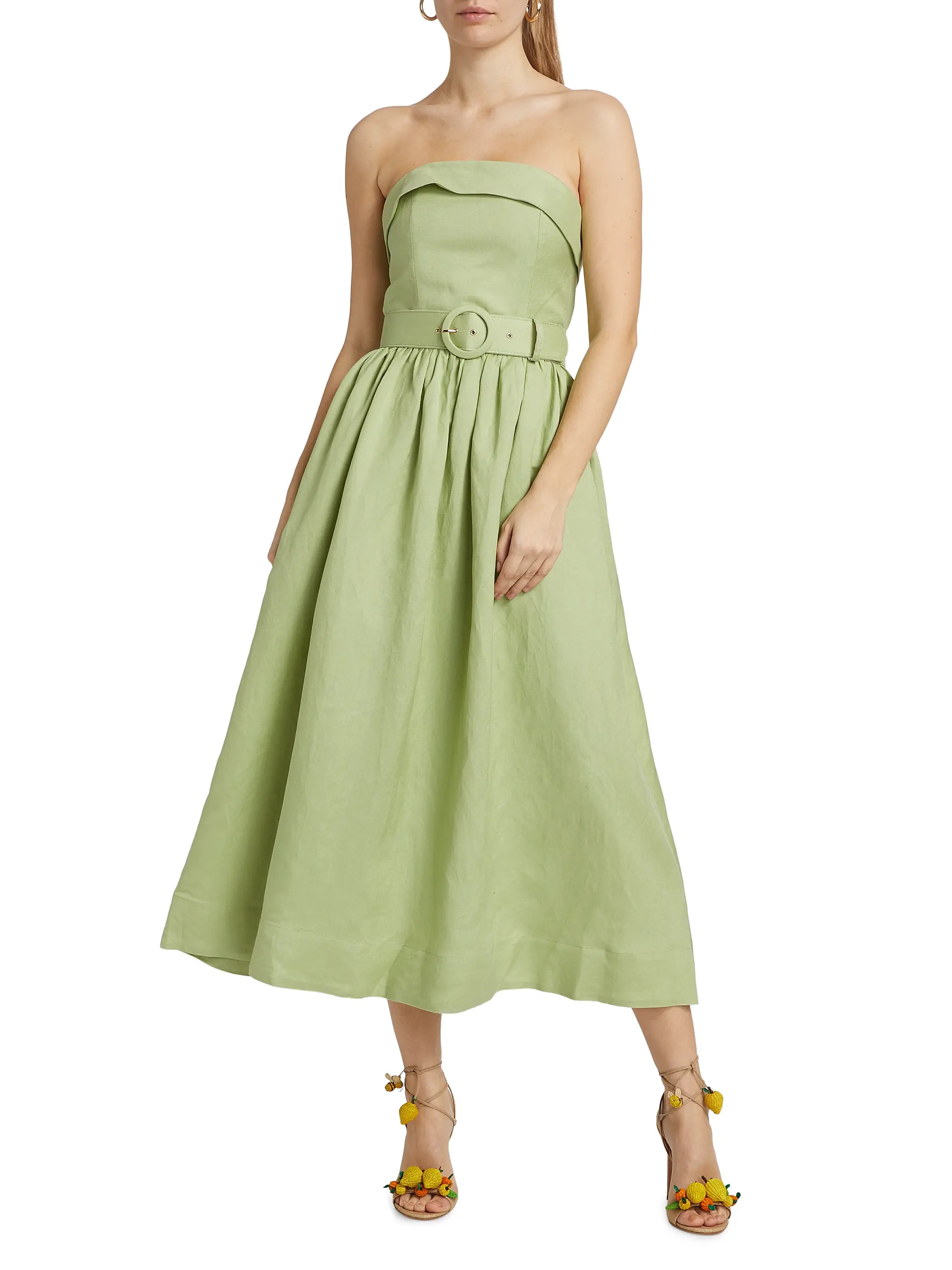 Amparo Strapless Midi-Dress | Saks Fifth Avenue