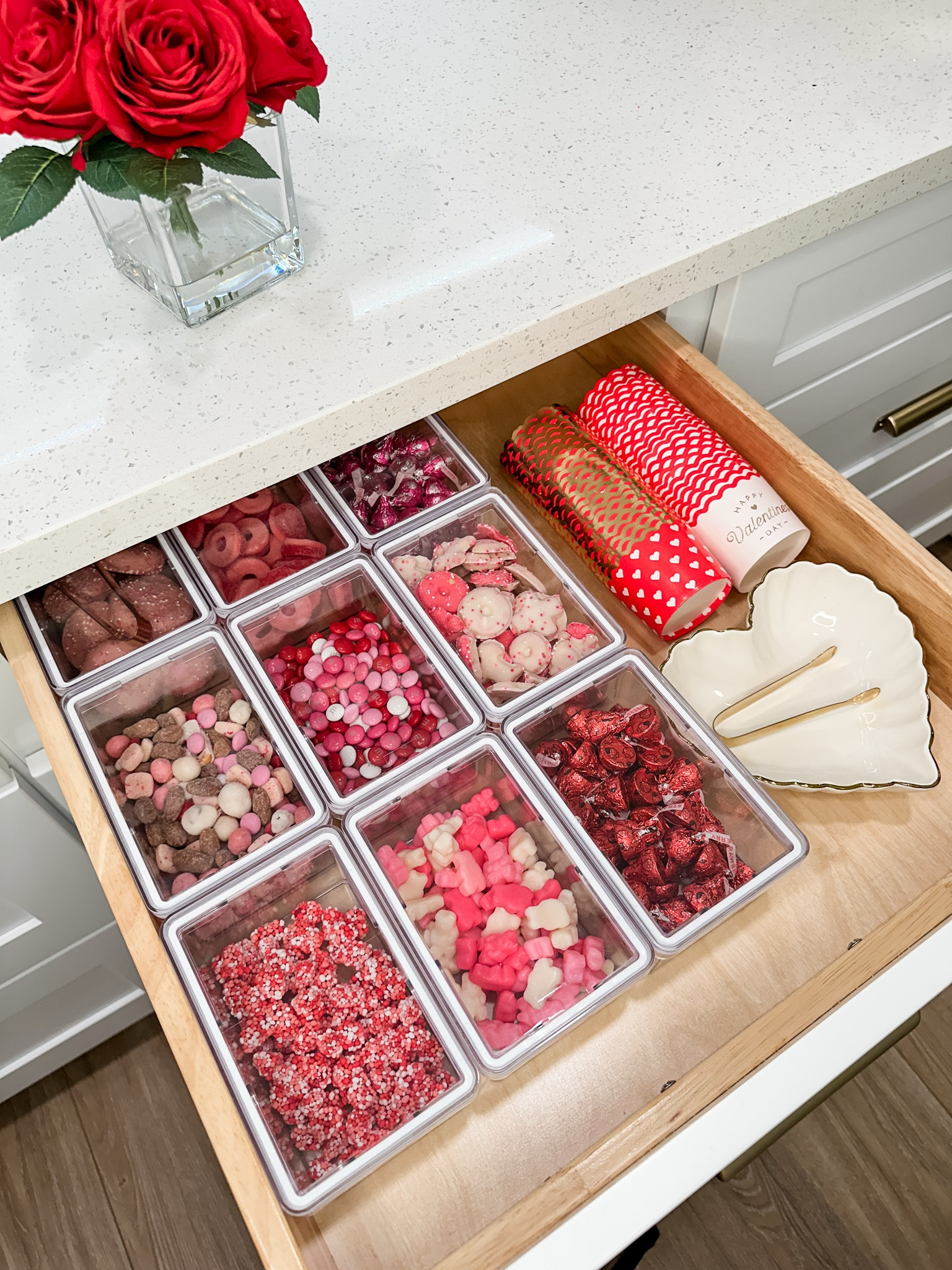 My valentines candy drawer restock! I love doing this for my family every few months. We have kids at our house a lot and the neighbor kids love it! 

#LTKFamily #LTKSeasonal #LTKHome